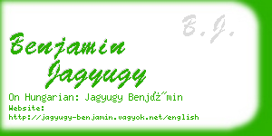 benjamin jagyugy business card